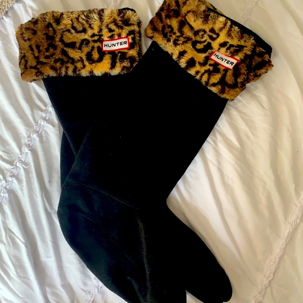 Women’s Hunter Fleece and Leopard Boot Liners